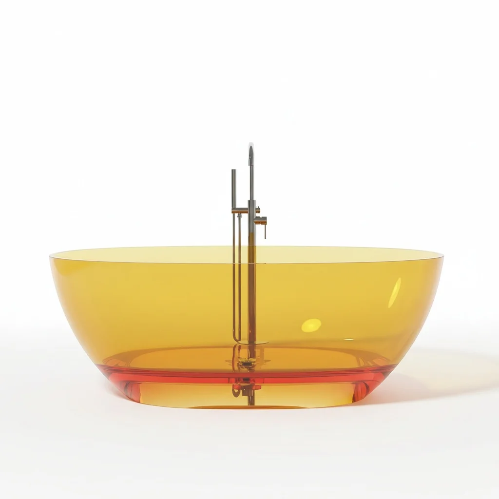 

Отдельностоящая ванна из смолы, 1,7 м/67 дюймов, прозрачная овальная ванна для замачивания, японская ванна для замачивания, для современной ванной комнаты отеля, CE