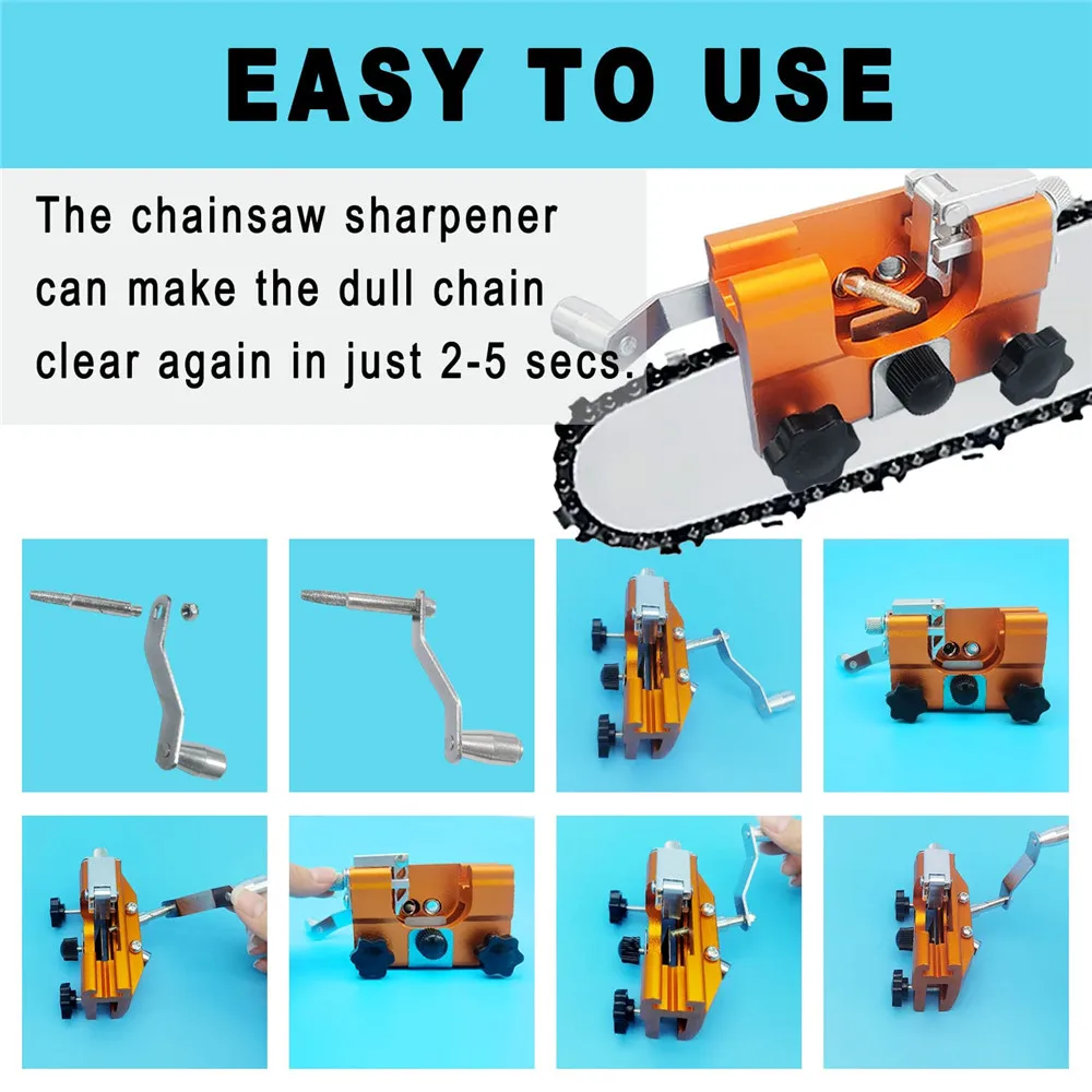 Chain saw sharpeners，Portable chainsaw chain sharpening Woodworking Grinding Stones Electric Chainsaw Grinder tool Dropshipping