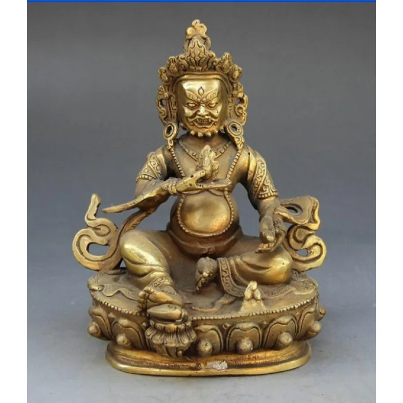 

Chinese Bronze God of Wealth Tantra Tantra Statue of Dark God