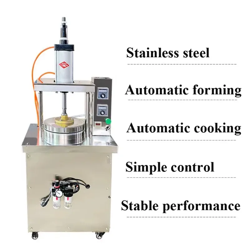 Thin Pancake Making Machine 20cm Tortilla Dough Press Making Tool Dough Processing Snack Machine