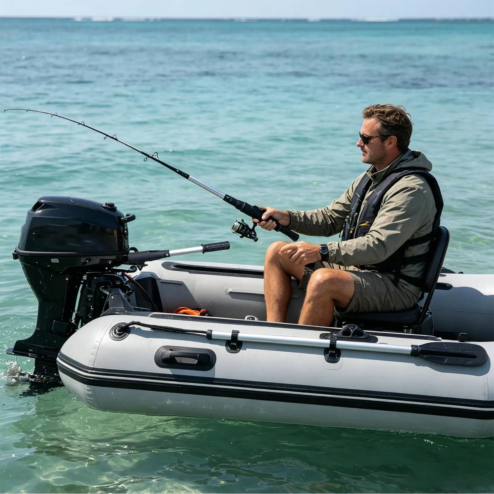 Tiller Handle Extension Aluminum Alloy Boat Accessory Outboard Tiller Extension Handle For Motor Bass Pontoon Marine Yacht