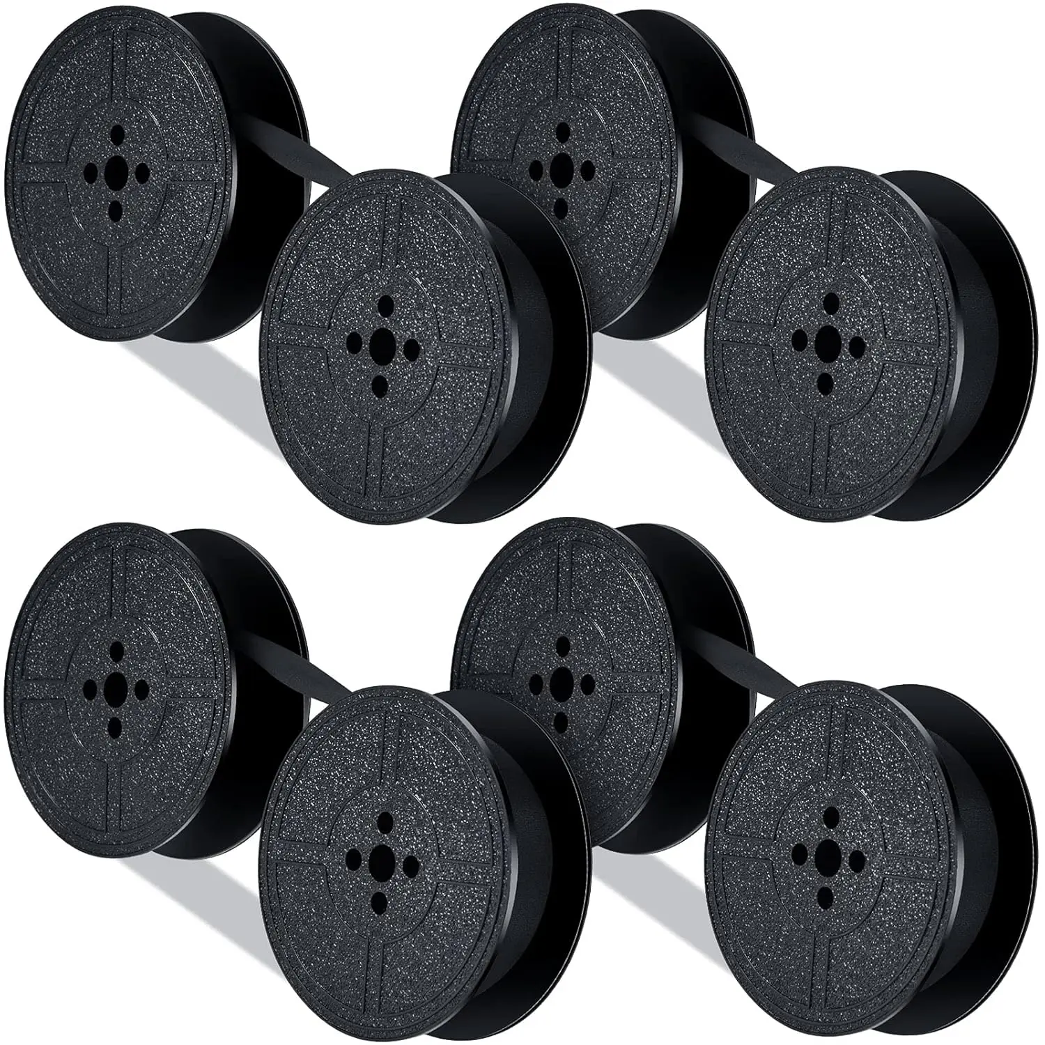 4 Pairs Universal Typewriter Ribbon Durable Portable Compatible with Most Vintage Manual Typewriter Calculator Ribbon