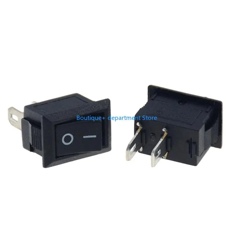 E1PD 15Pcs 2 Position Rocker Switches KCD1 101 Power Toggle Electrical Iron Plastic Construction for Home Commercial Use