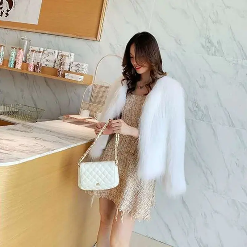 

Women's Short Fur Coat New in Coats and Jackets For Winter Woman Coats Outerwears Korean Reviews Many Clothes Outer Furs Faux