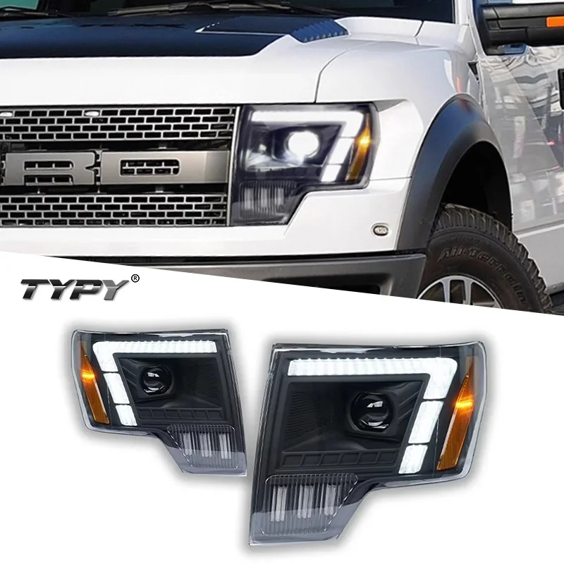 

TYPY Car For Ford F150 Headlight Upgrade Modified to New DRL Dynamic Turn Signal LED Headlight 2007-2014 Auto Accessories