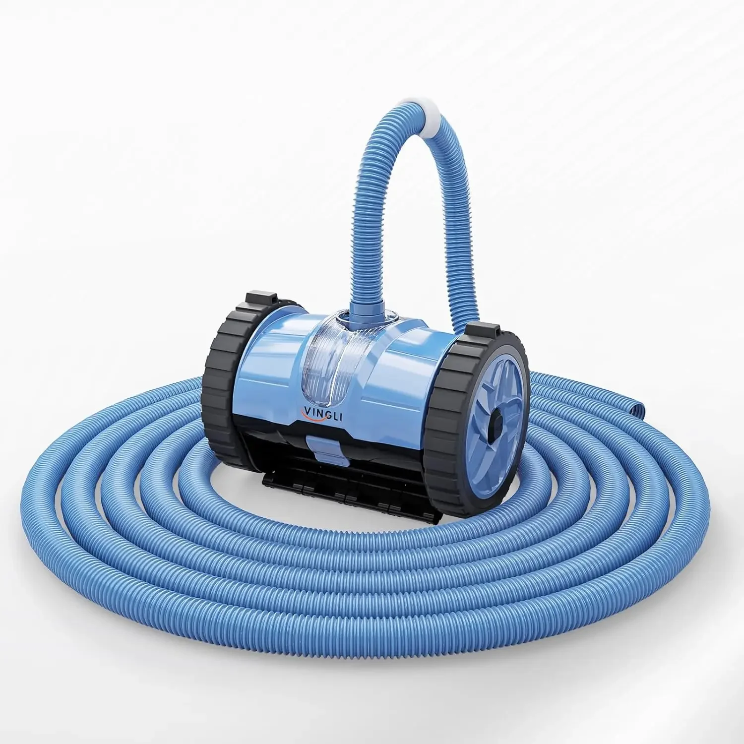 

Vacuum Suction-Side Pool Cleaner Automatic Sweeper for Inground Swimming Pool,Powerful Suction to Climbs Walls,with 39.6ft