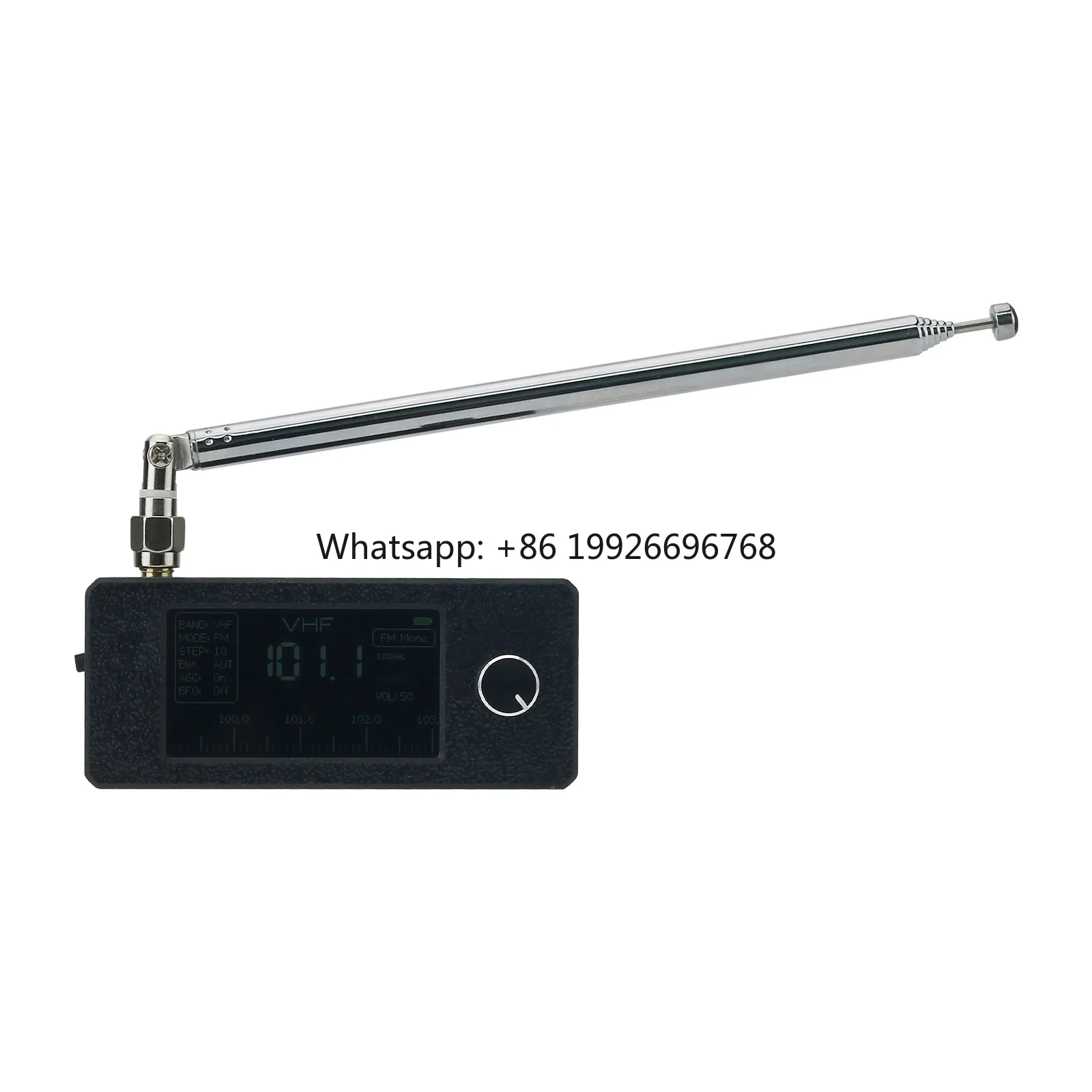 

Pocket-sized 0.5-108MHz SI4732 Radio RF Receiver with 1.9-inch IPS Screen Support LSB USB AM FM Modes W/ Telescopic Antenna