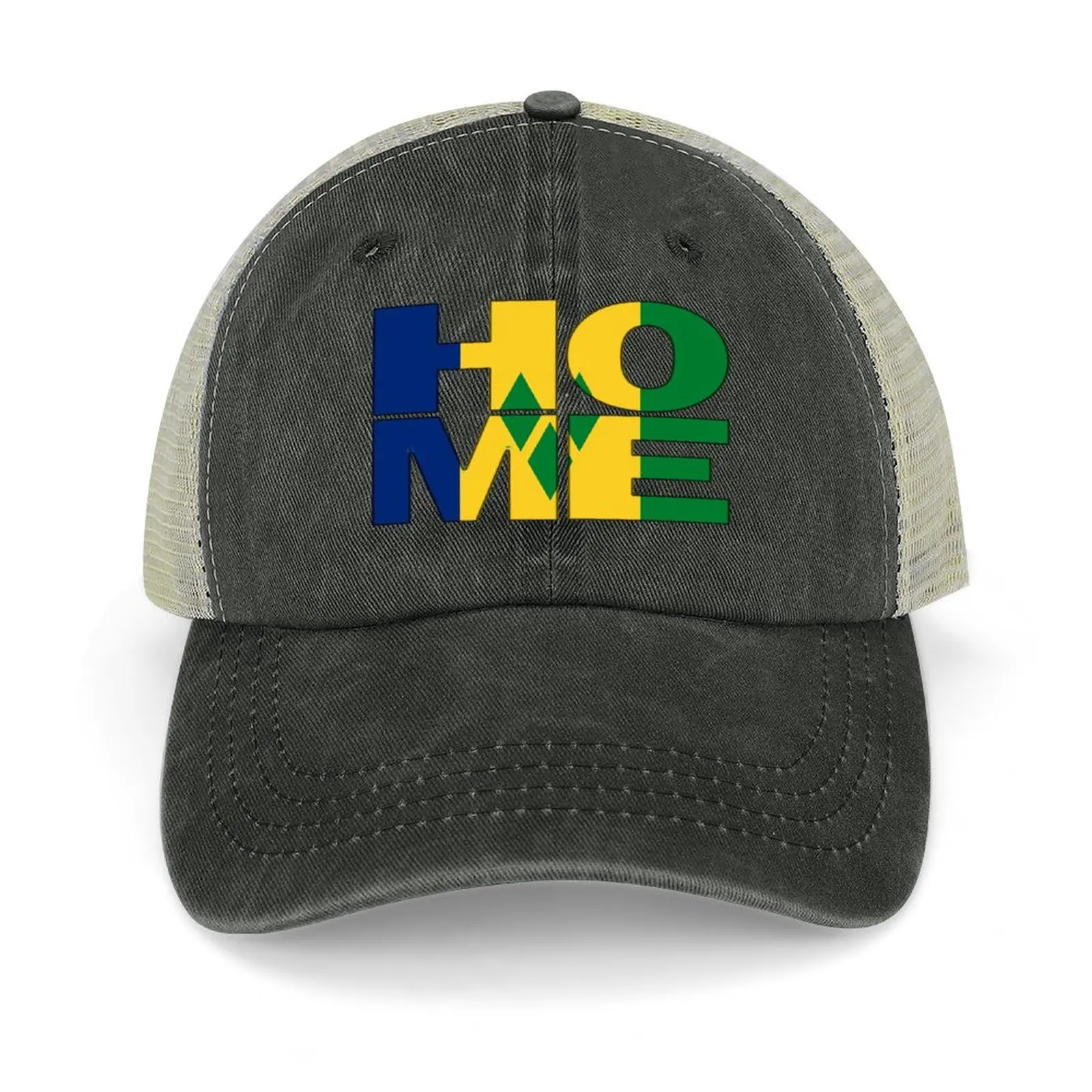 

St Vincent Flag Collection Spelling HOME - Soca Mode Baseball Cap Trucker Hat designer cap New In Hat Women's 2025 Men's