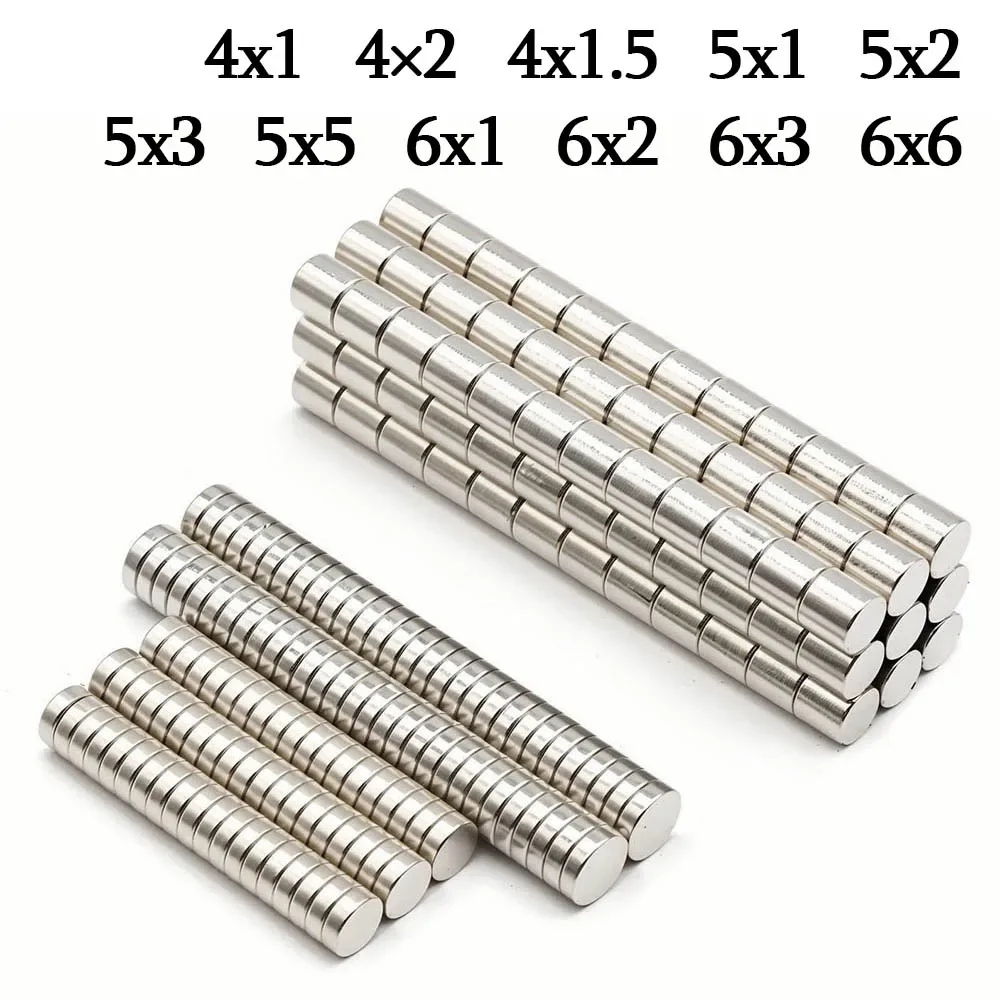 

Super Strong Round Neodymium Magnet Powerful Magnets N35 small Permanent Magnetic NdfeB Refrigerator Magnet 4x2 5x2 6x2 6x3 5x3
