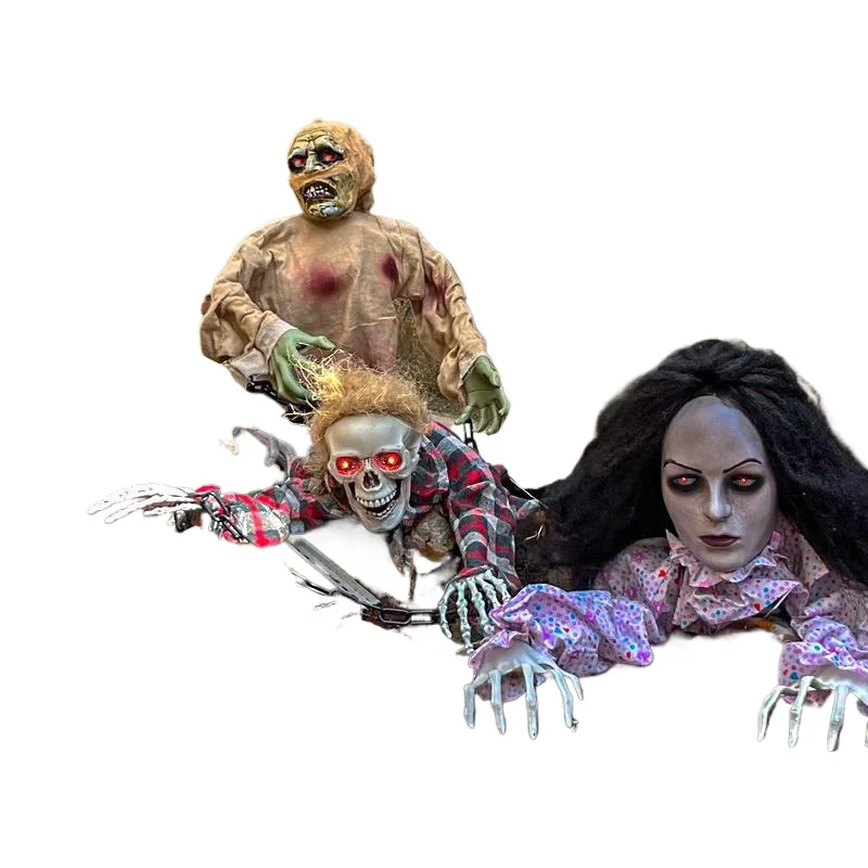 

Halloween horror crawling female ghost electric induction zombie zombie mummy crawling ghost chamber