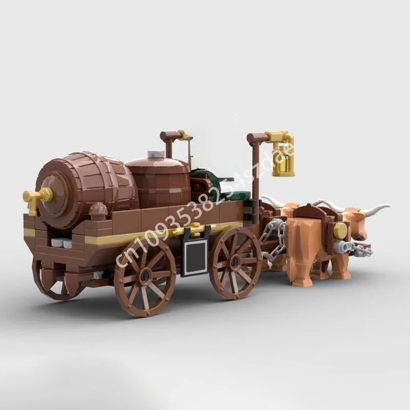

182 шт. MOC винные товары карета замок строительные блоки рождественская игрушка подарок STEM образовательная креативная конструкция сборка