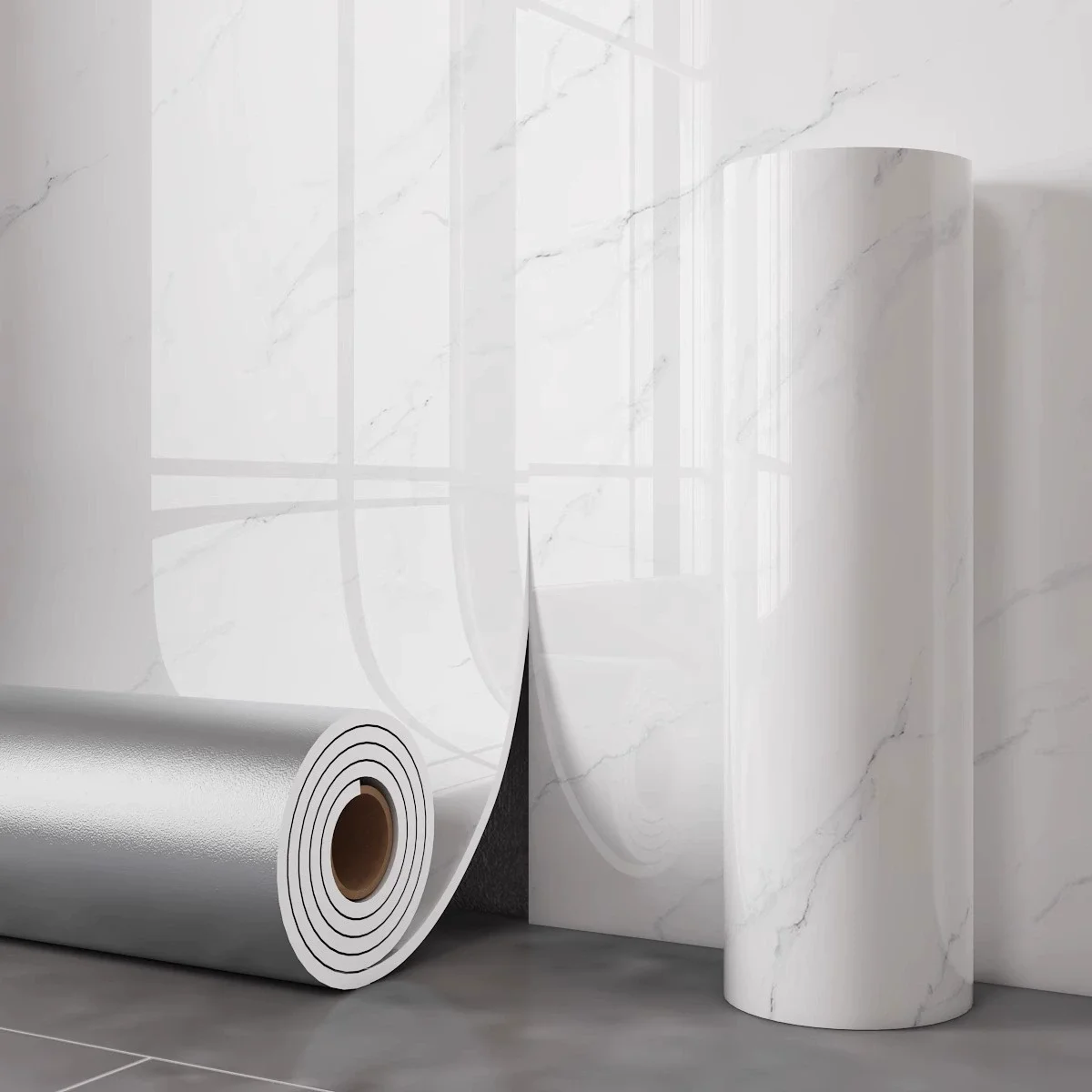 1 rol marmer dik schuim imitatie keramische tegels zelfklevend behang slaapkamer behang badkamer waterdichte muursticker