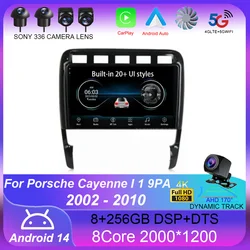 Android 14 For Porsche Cayenne I 1 9PA 2002 - 2010 Car Radio Multimedia Video Player Navigation stereo GPS