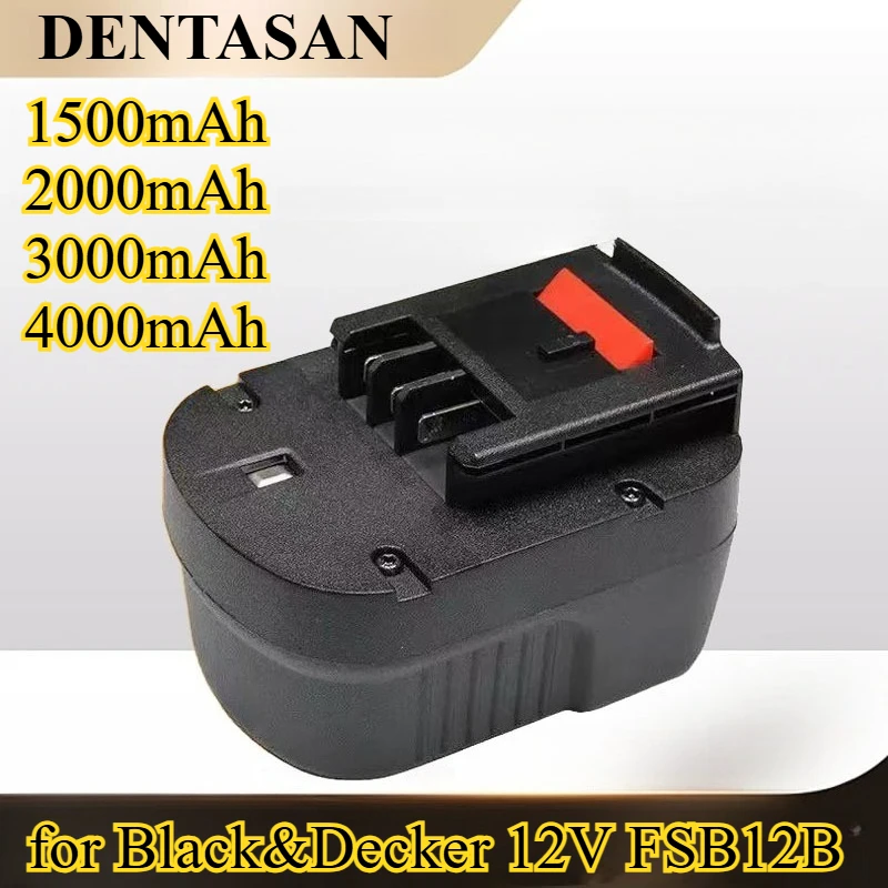

4000mAh Suitable for Black&Decker 12V FSB12B D1204LB D-1204L Wrench Hand Drill Electric Wrench Nickel Hydrogen Battery