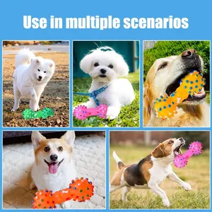1PC Chó nhai đồ chơi cao su tự nhiên an toàn và bảo vệ môi trường linh hoạt cắn răng sạch 12 Lỗi cao su bán hàng chính - №6