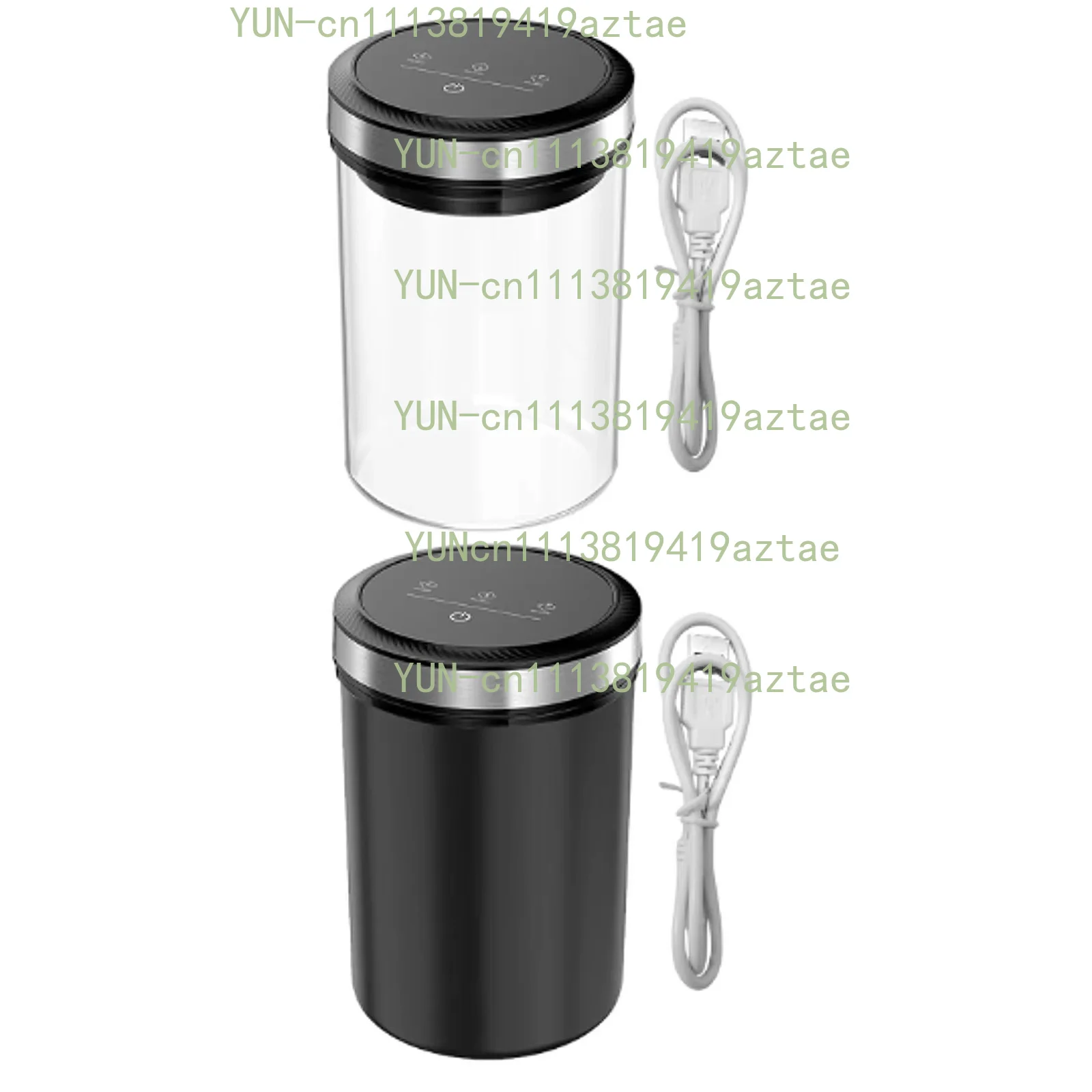 Automatic Vacuum Coffee Canister Stackable Sugar Candy Cereal Storage Can Vacuum Food Storage Canister for Coffee Beans Snack
