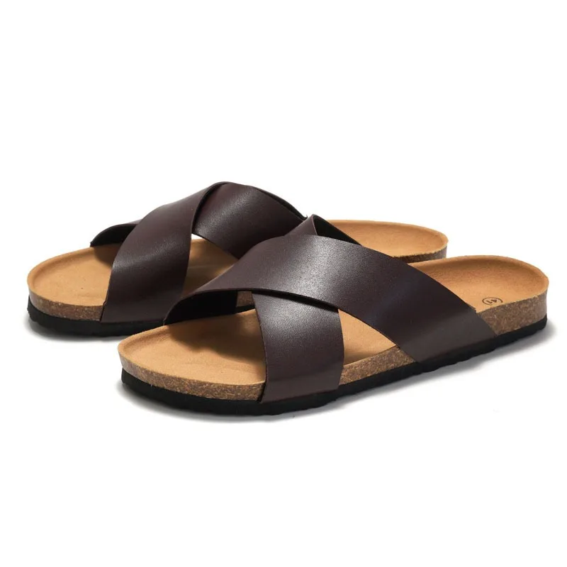 designer slippers birken leather slippers for man sliders man slippers outdoor summer house birks luxury chaussure