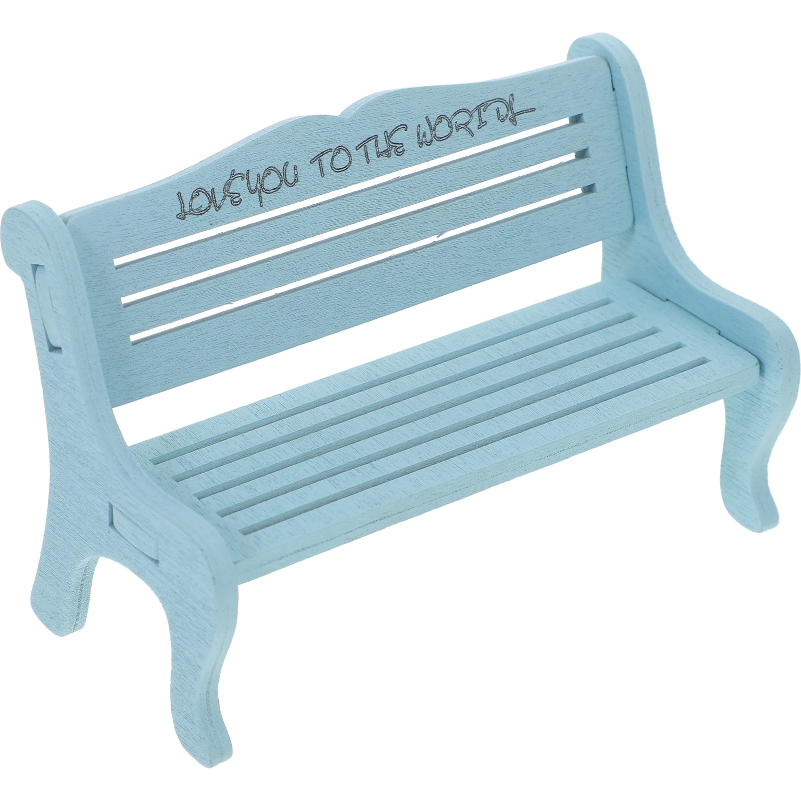 Mini banco de madeira para casa, acessórios de móveis em miniatura compactos, presente infantil de simulação de madeira realista