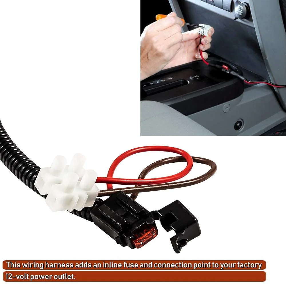 12 V Netzteil für 2014-2018 Jeep Wrangler JL JLU Unlimited & Gladiator JT für 2014-2018 Jeep Wrangler JK JKU TJ unbegrenzt – Detail 10