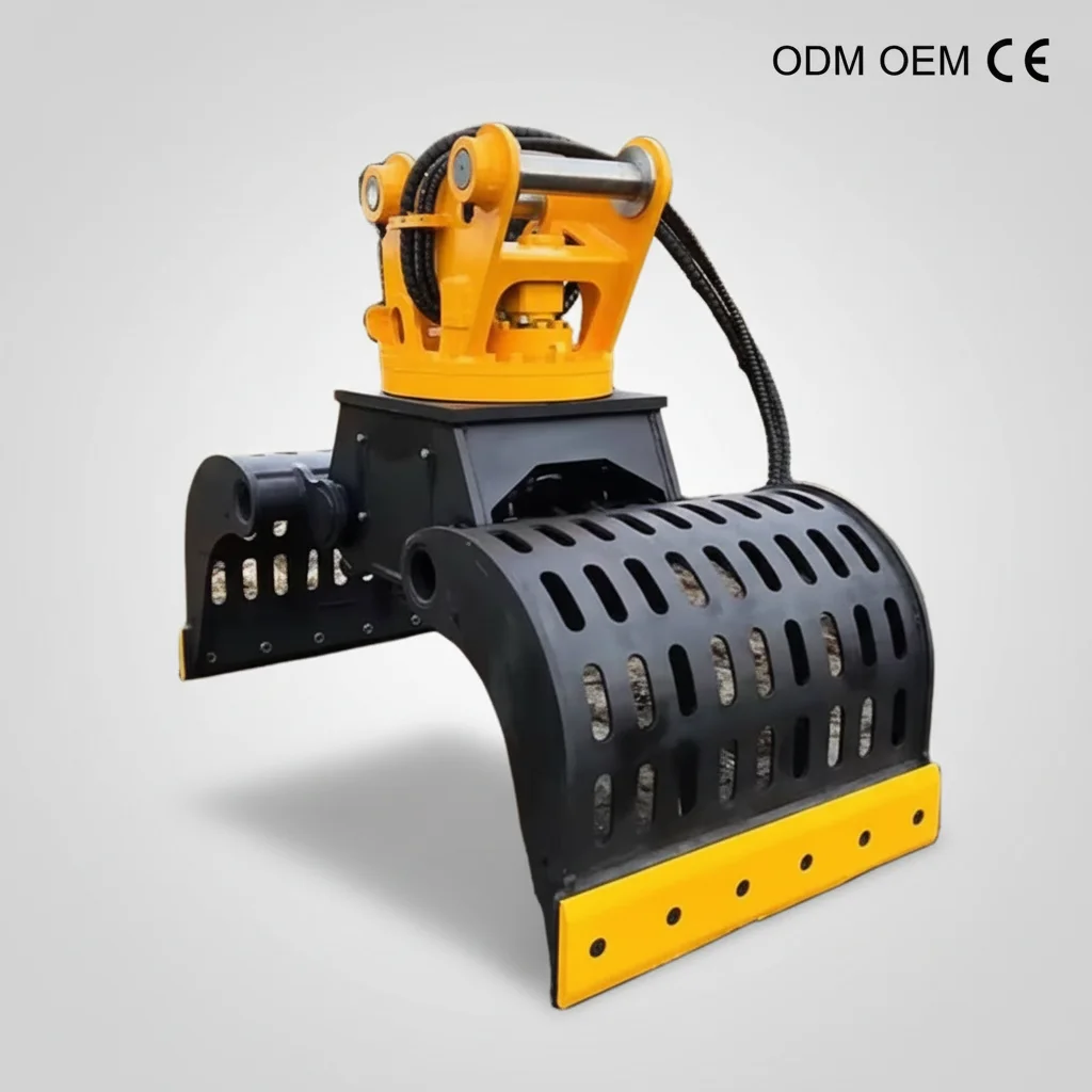 360° Rotating Sorting Grab For Sorting And Handling Construction Waste, Concrete, Rebar, Bricks And Tiles.