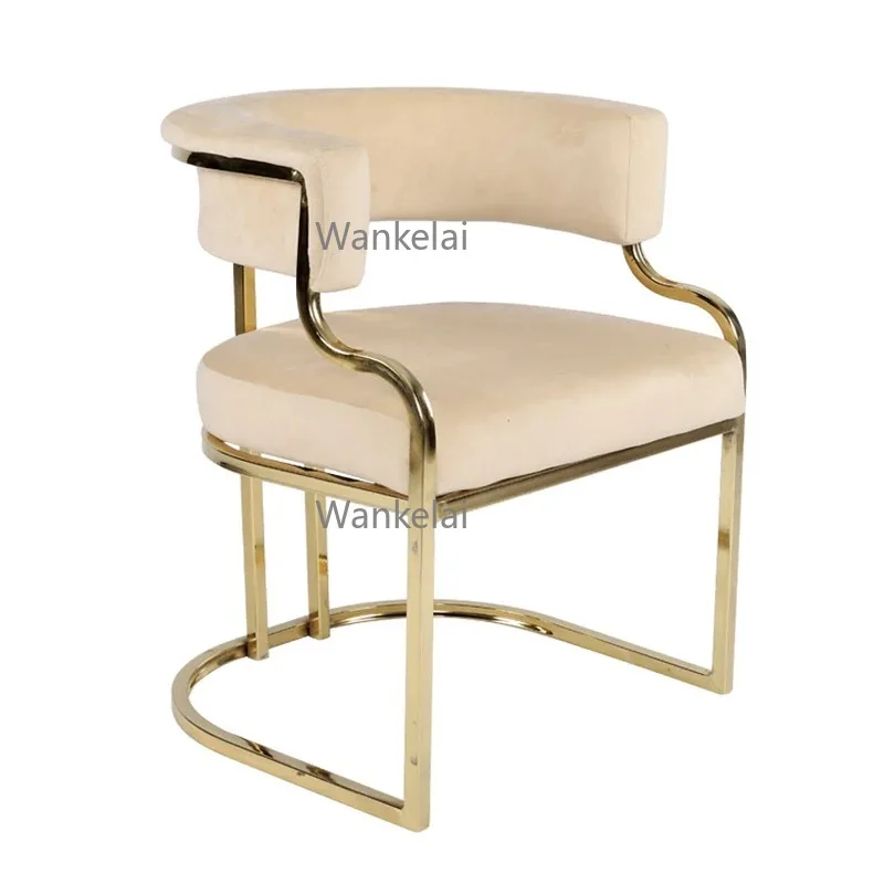 Großhandel Fabrik Custom Cafe Metal Dine Sessel Restaurant Stuhl Moderne Esszimmer möbel Velvet Fabric Esszimmers tühle