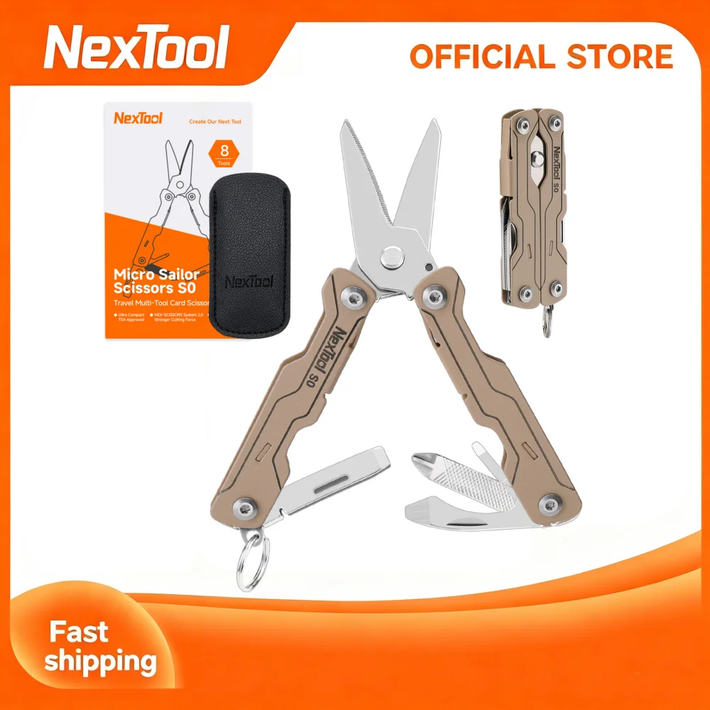 NexTool Mini Sailor Schaar S0 8 In 1 Micro Multitools Mini Pocket Multitool EDC Opvouwbare handgereedschap Cadeau voor mannen