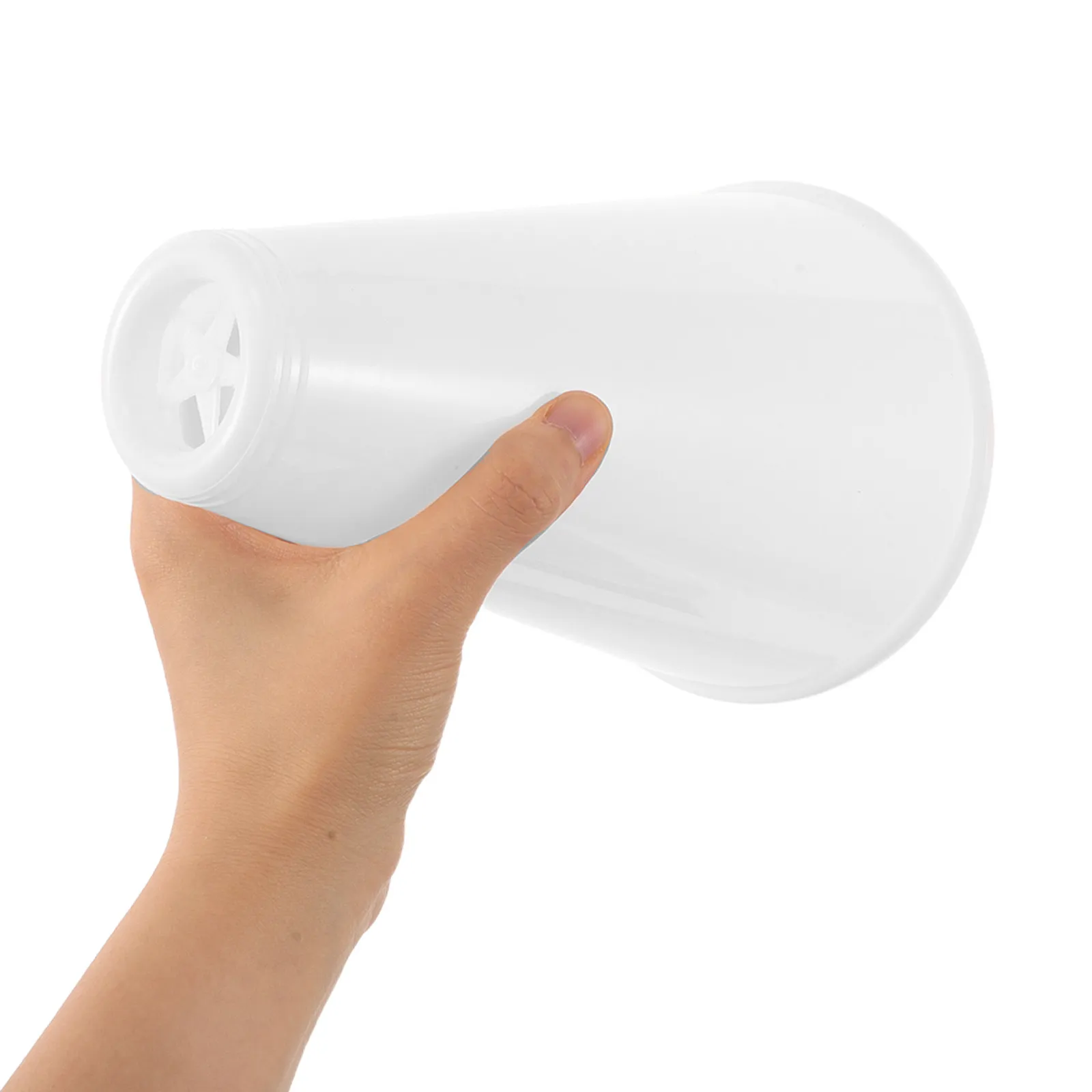 2Pcs Cheer Megaphone Plastic Handheld White Party Favors Sports Cheering Noise Maker Outdoor Football Horn