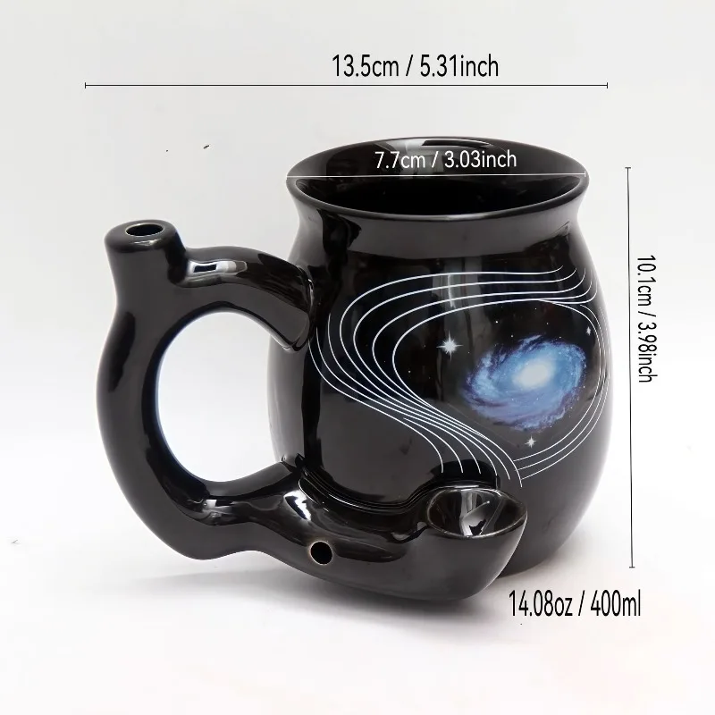 Creative Ceramic Pipe Mug Coffee Cup Ceramic Gift Beverage Office Cup Couple Cup Gift Home Decoration Mug