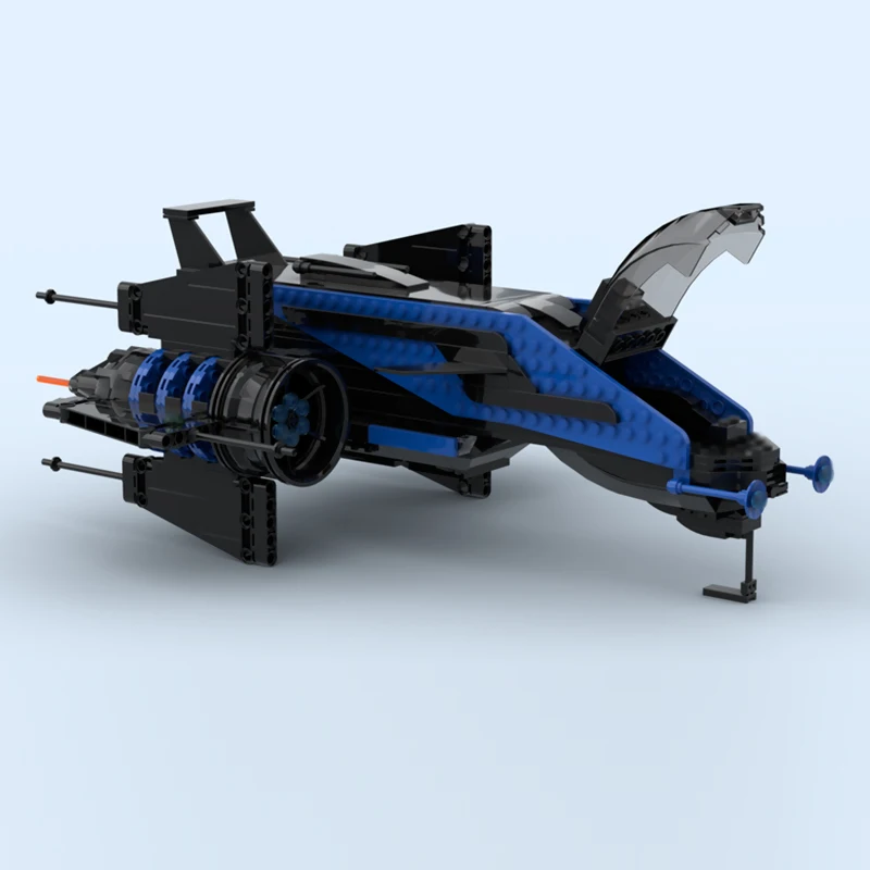 Model statku bojowego, klocki konstrukcyjne MOC, sprzęt wojenny, technologia modułowa, prezenty, zabawki do składania dla dzieci, zestaw.