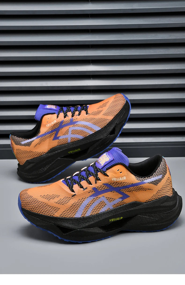 Marathon-Laufschuhe für Herren, leichte Spezial-Sportschuhe, Sneaker mit Carbonplatte, trendige, atmungsaktive Sportschuhe für Damen. – Detail 10