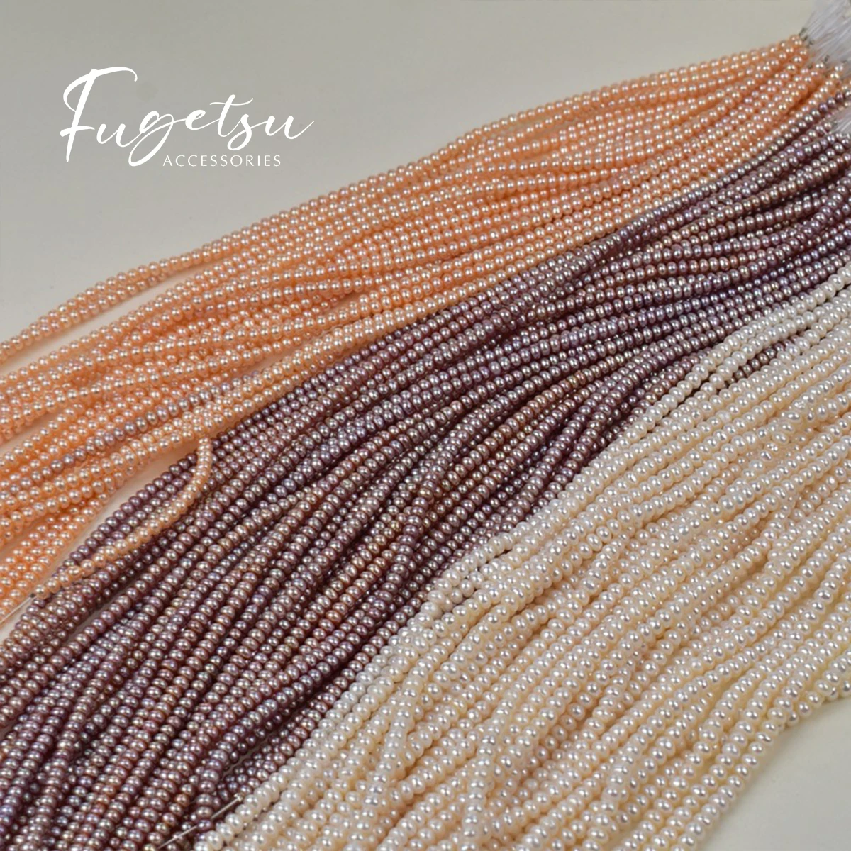 

AAA 4-5mm Natural Freshwater Pearl Flat Beads Charms for DIY Women Men Necklace Bracelets Jewelry Making Accessories 36cm