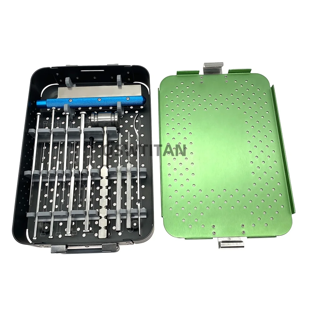Trochlea Rectangular Sulcoplasty Instruments Small animal Orthopedic Pet surgical instruments with case