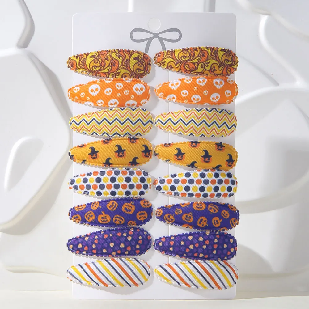 16 Stück/Set Niedliche Bedruckte Kinder-Haarspangen Handgefertigte BB-Clips Haardekoration für Mädchen und Babys Mädchen-Haaraccessoires – Detail 18