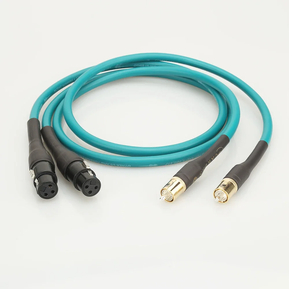 

HiFi Cardas RCA to XLR Balanced Female plug Audio Cable Cardas Cross Audio Amplifier CD DVD player RCA interconnect cable