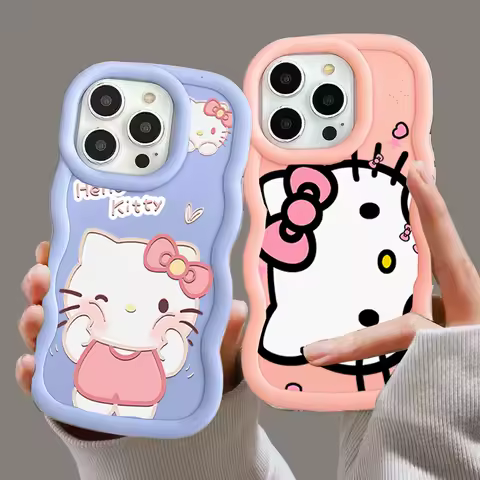 Phone Case For Samsung Galaxy S25 S24 S23 S22 Plus Utlra S21 S20 FE A06 A55 A54 A34 A35 A73 A23 5G Casing Hello Kitty Soft