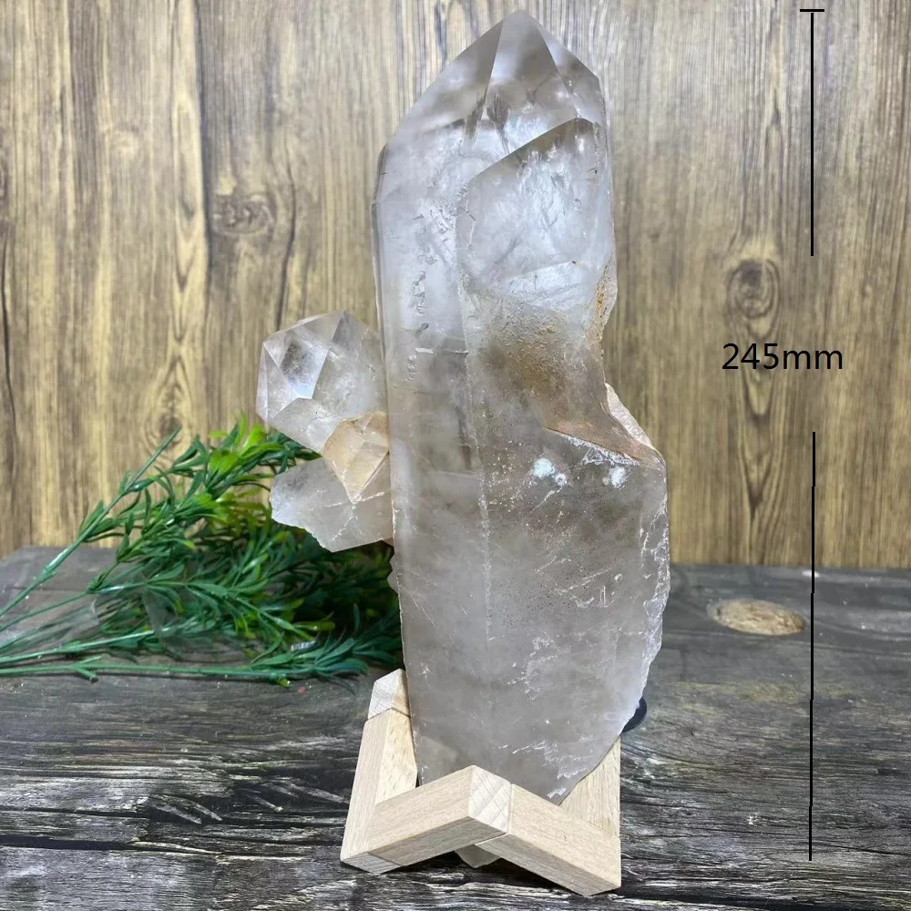 Crystal Crystal  Raw Specimen Natural Room Spiritual Healing Quartz Stone Home Decoration Minerals Meditation Reiki+Stand