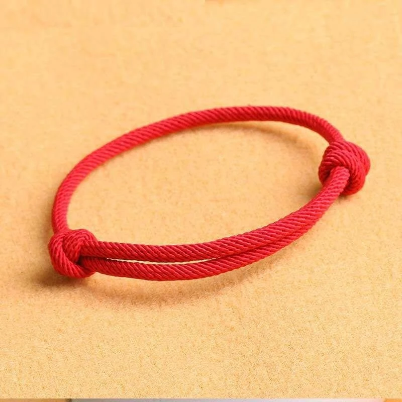 573B 2Pieces Braided Red String Friendship Kabbalah Bracelet for Boyfriend Girlfriend