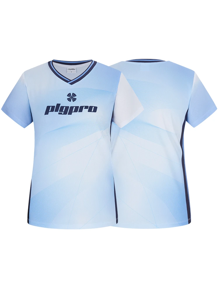 camiseta-deportiva-de-manga-corta-de-secado-rapido-para-badminton-de-diseno-unisex-con-estampado-degradado-de-la-marca-plgpro-con-cuello-redondo-y-un-estilo-moderno