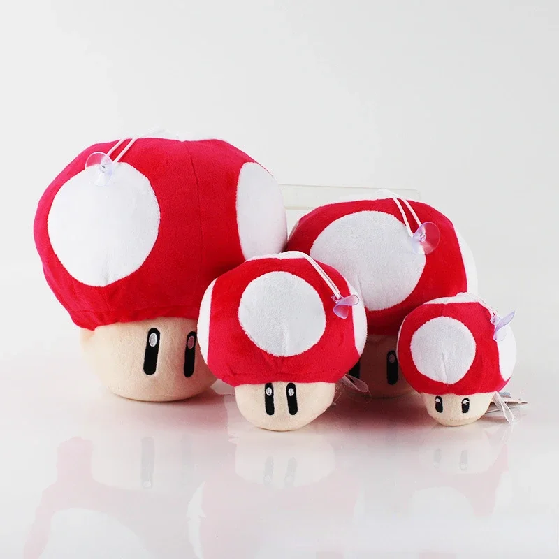 Super Marios Bros Fungo Peluche Bambole Anime Figura Morbida Farcita Portachiavi Simpatico Cartone Animato Portachiavi Giocattoli Per Bambini Borse