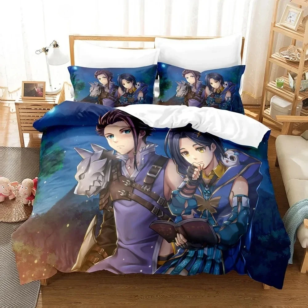 

Hot Game Tales Of Arise Bedding Set Modern Printed Bed Set With Pillowcase Duvet Cover Soft Single Double Queen Super King Size
