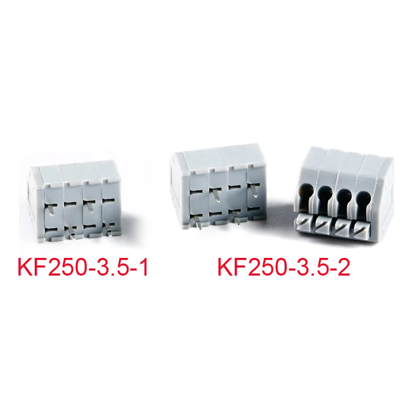 5PCS KF250 3.5 2P~12P PCB SPRING TERMINAL BLOCKS DG250 3.5mm Dual Row Direct Insertion 3.5mm Spacing Spring Type Wiring Terminal