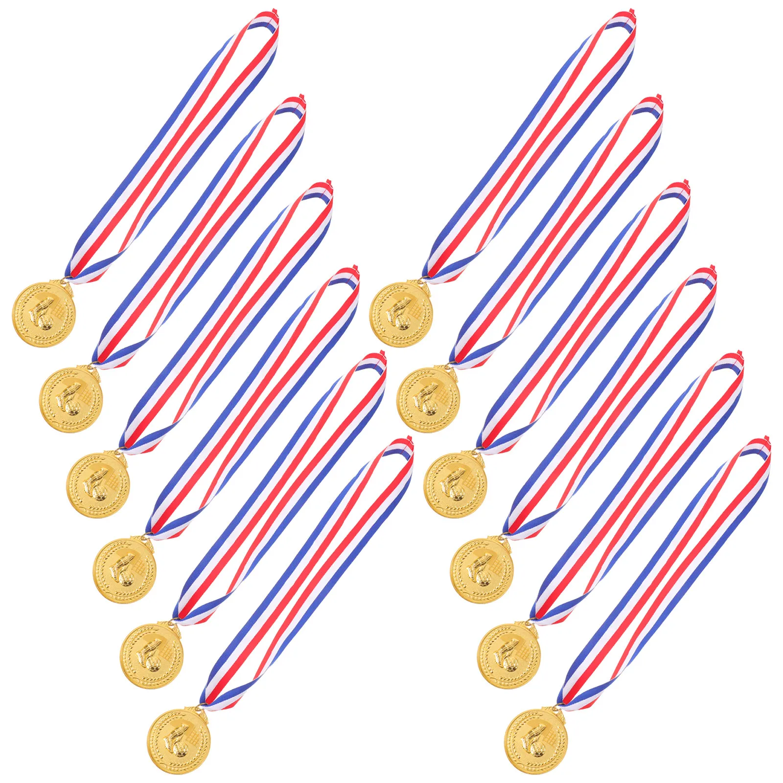12Pcs Soccer Medals Metal Awards for Youth Team Awards Participation Sports Day Rewards School Soccer Championship Medals