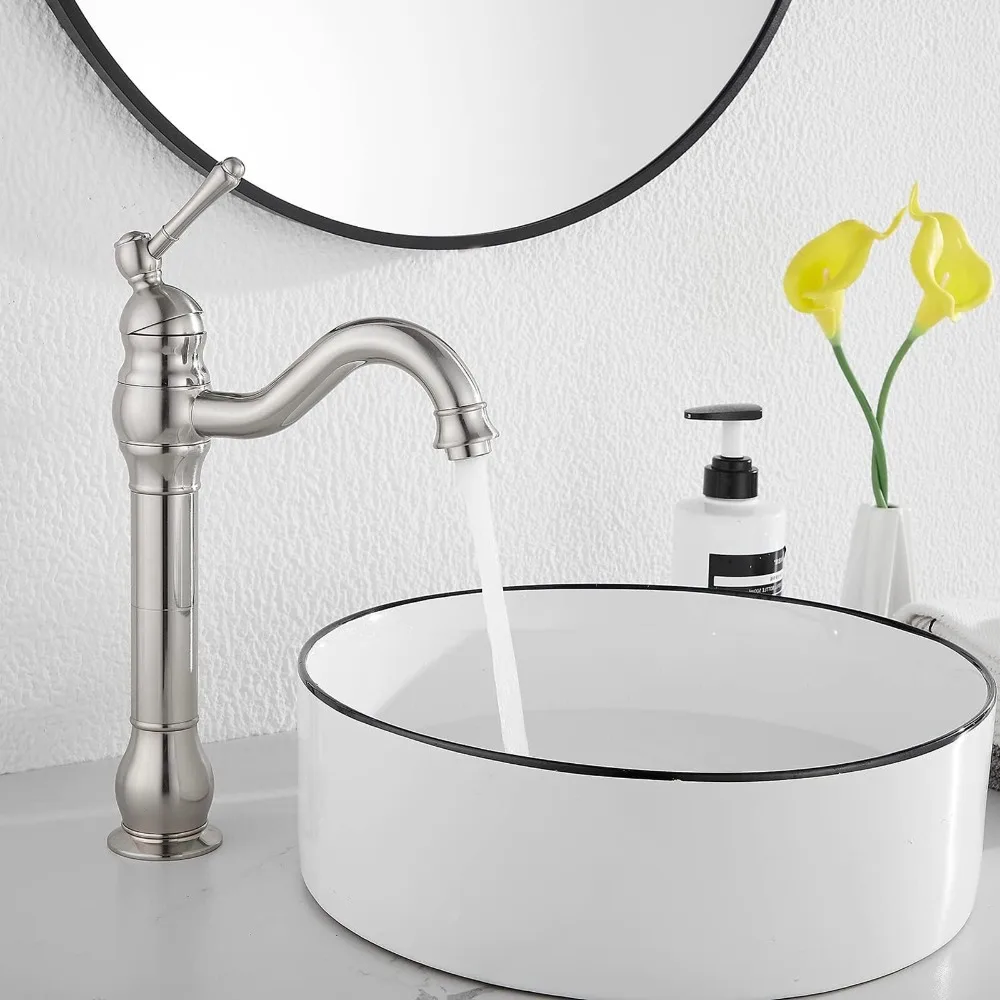 

Матовый никель, смеситель для раковины с одной ручкой, 1 отверстие, водопад, смеситель для раковины в ванной комнате