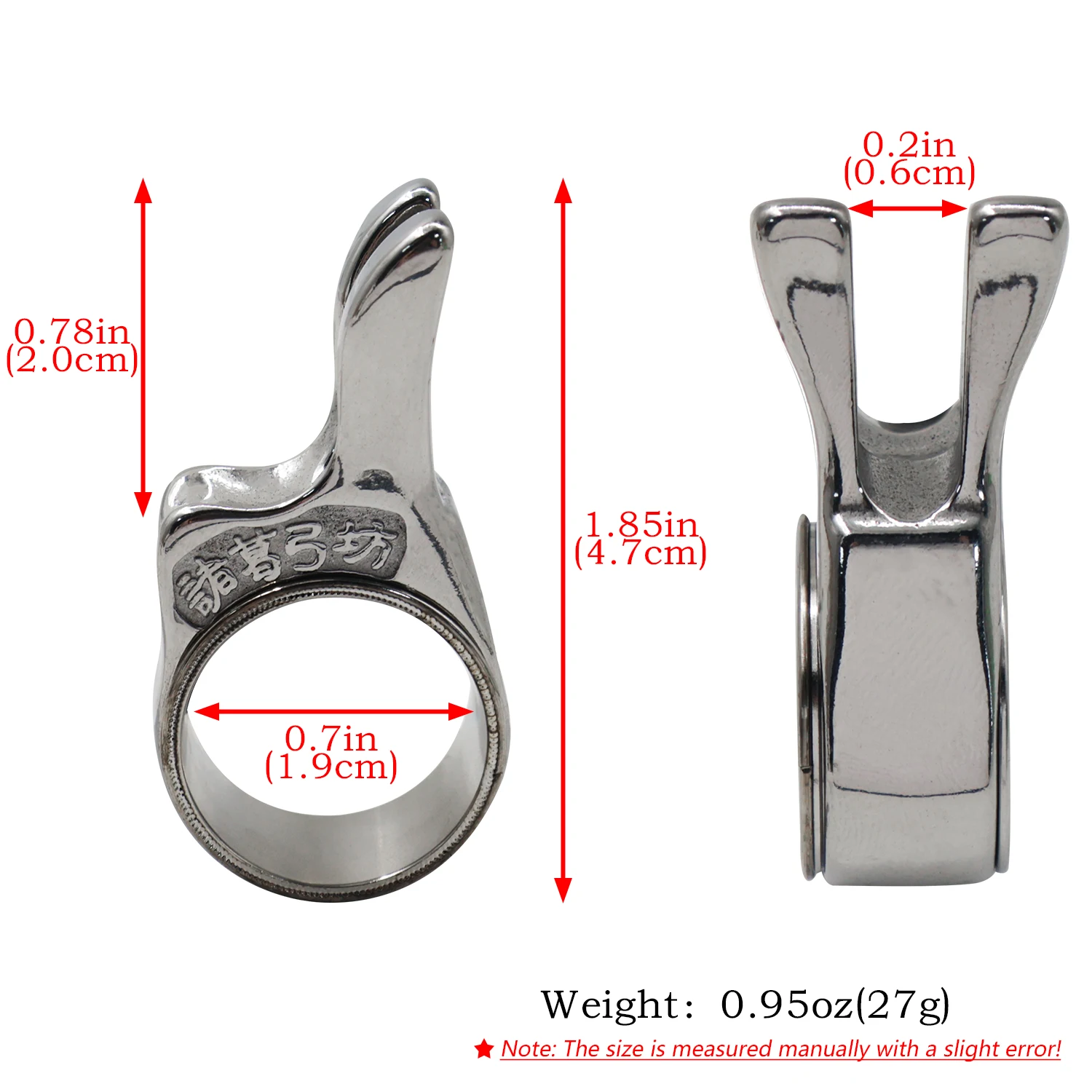 Slingshot Fishing Dart Release, Stainless Steel Shooting Finger Ring, Ring With Bearing Design, Shooting Slingshot Accessories.