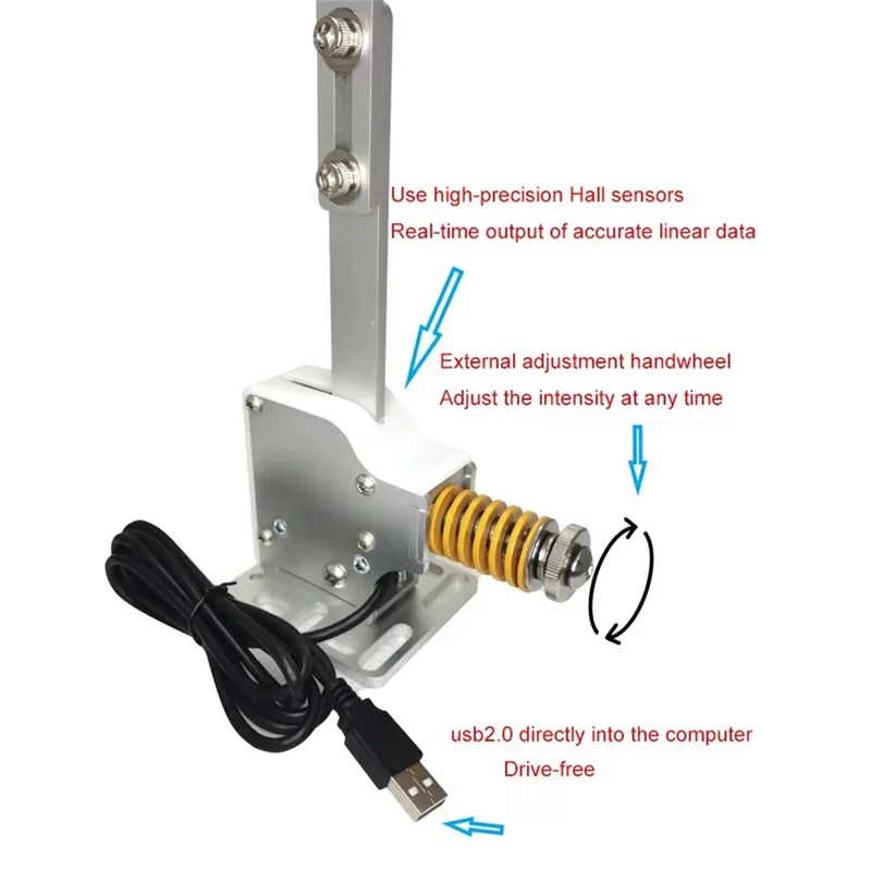 【Daftar Baru】 Rem Tangan untuk Logitech G29/G27/G25 PC Hall Sensor USB SIM Racing untuk Thrustmaster T300 T500 Game Balap Kemudi Wh