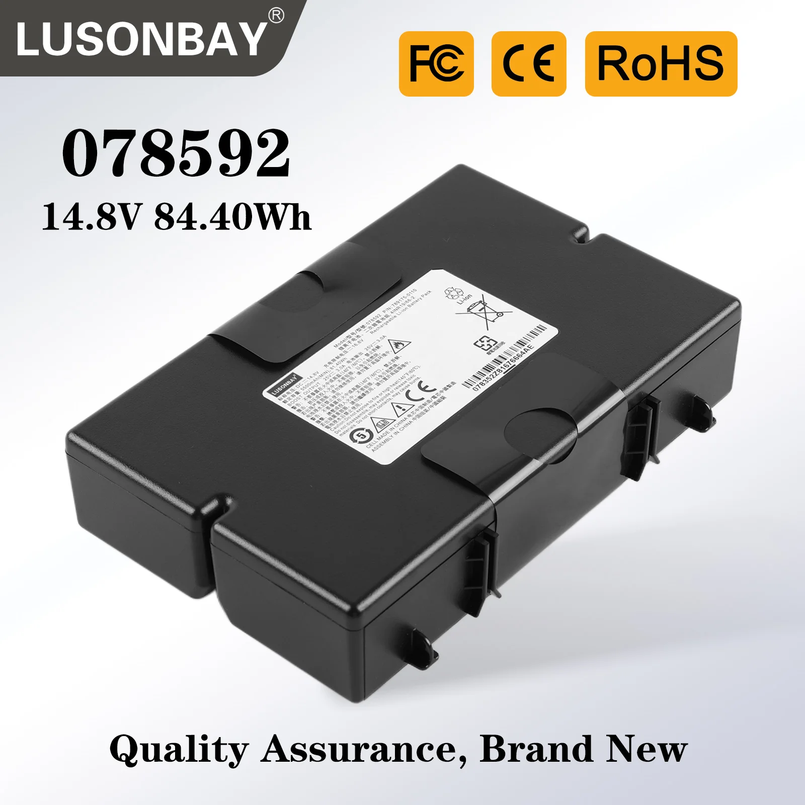 

LUSONBAY 078592 789175 Rechargeable Li-ion Battery For BOSE S1 Pro Bluetooth Speaker 789175-0110 789175-0100 789175-0010 4INR19/