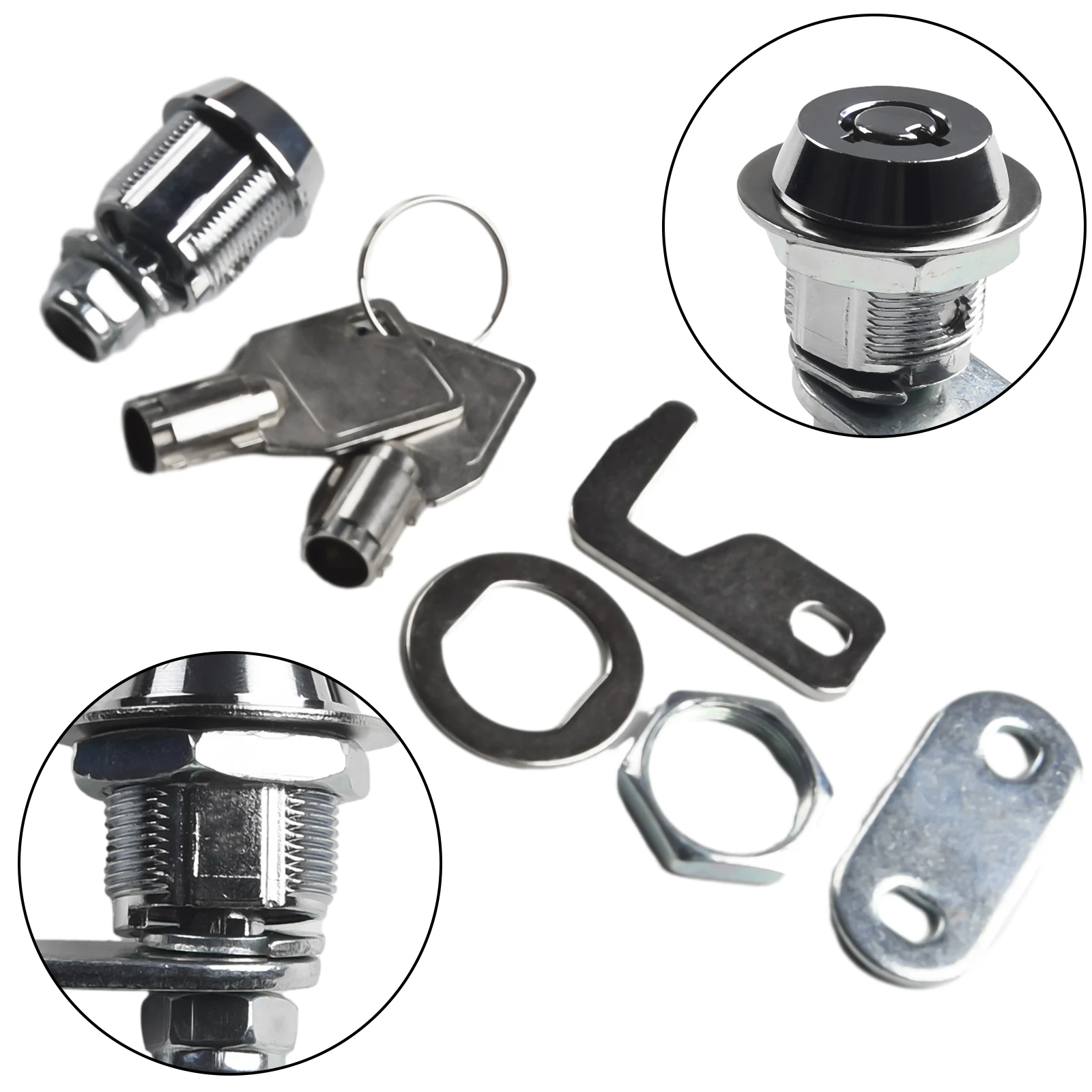 Box Hook Lock Cam Locks Replacement +Keys Hook Cam Lock Mailbox 90 Degree Cupboard Door For Cabinet Home Security