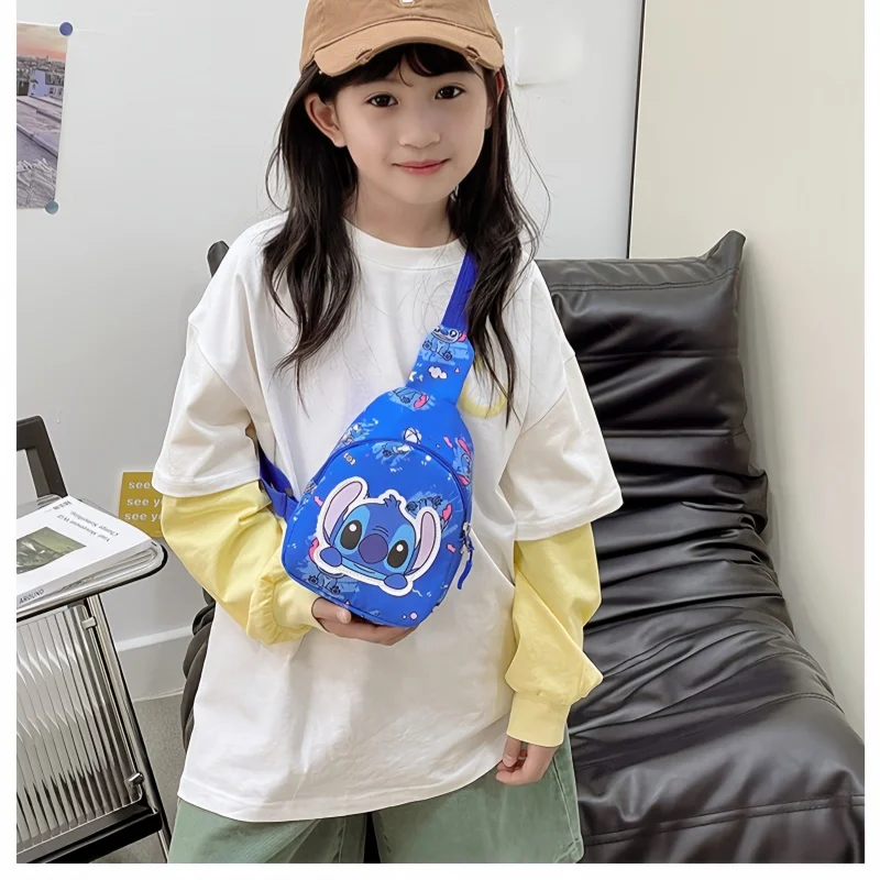 Adorable Anime Stitch 18*14*6cm Patterned Cross Body Bag for Fashion Loving Girls