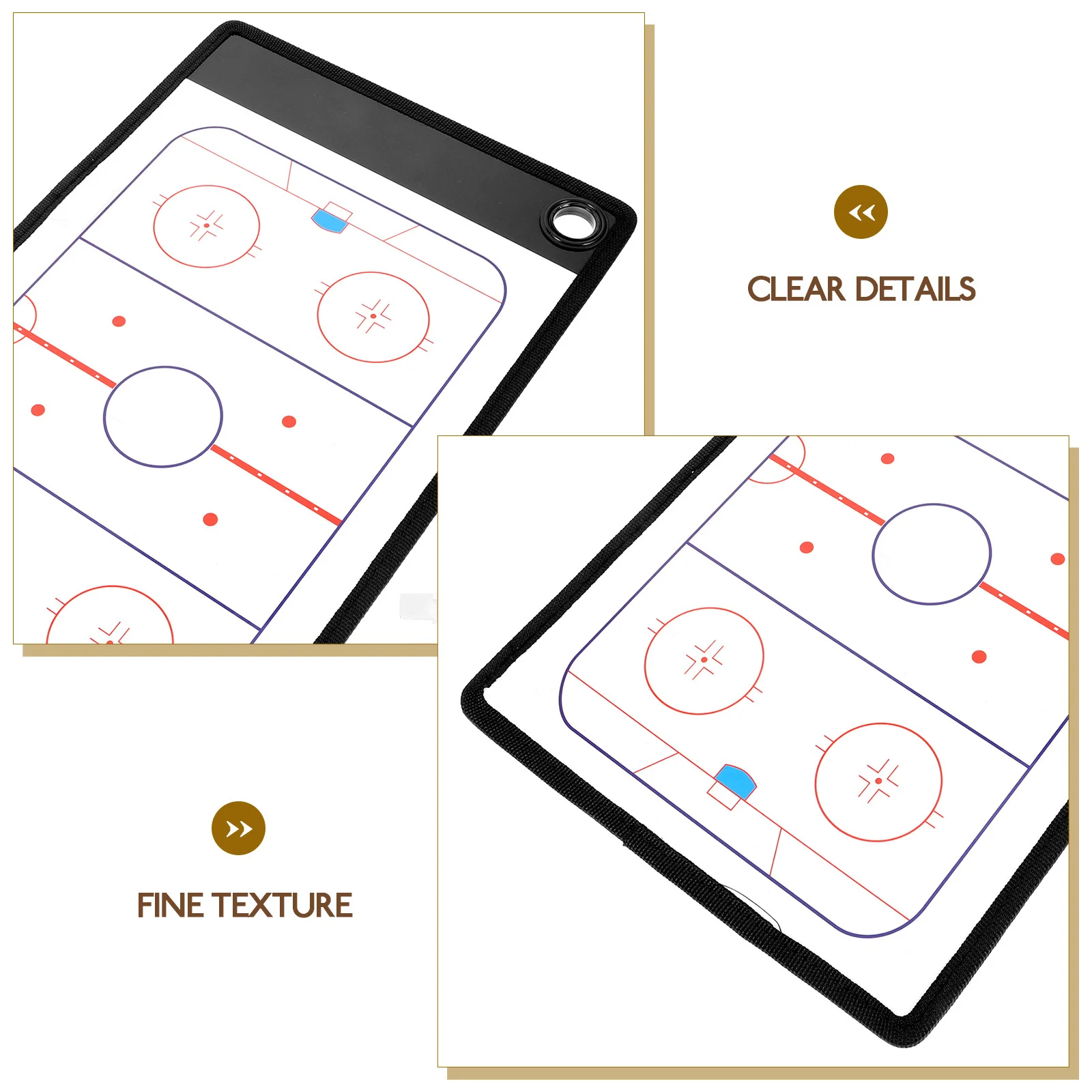 1 مجموعة هوكي الجليد التدريب مجلس دائم بولي كلوريد الفينيل قابلة لإعادة الاستخدام الكتابة القلم مزدوجة الوجهين الطباعة التدريب لعبة الفوز استراتيجية الرياضة