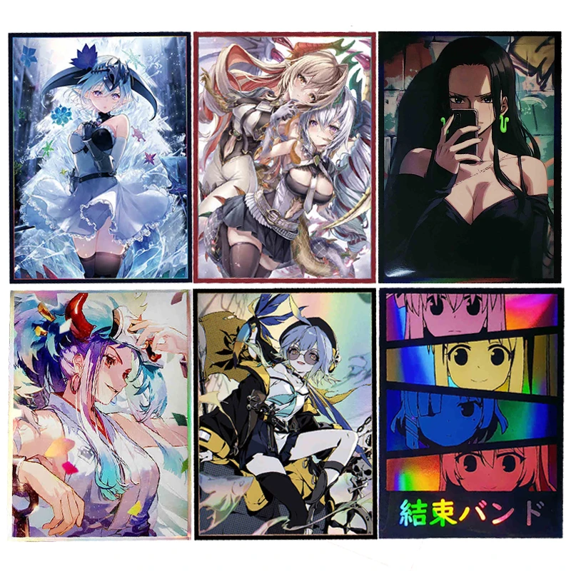 

50 шт./компл., цельный чехол для флэш-карты Boa Hancock PTCG OPCG, коллекция аниме и игр, защитный чехол для карты, подарочная игрушка 67*92 мм